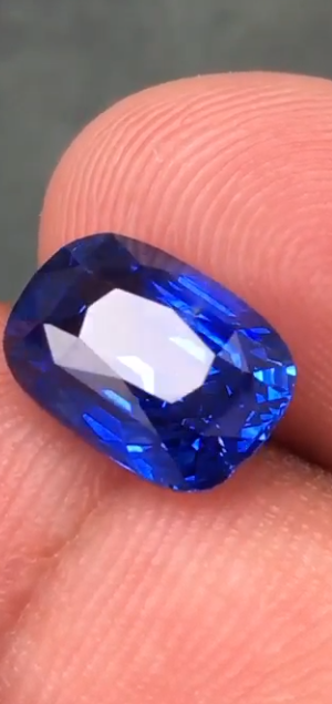 4.00 Carat Blue Ceylon Sapphire and Diamond Halo Ring in 18ct White Gold